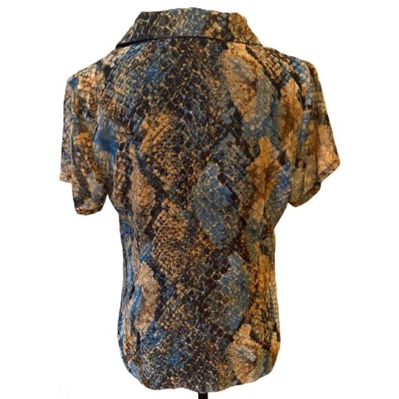 Decker Sheer Python Button Down SZ M‎ - Picture 5 of 10